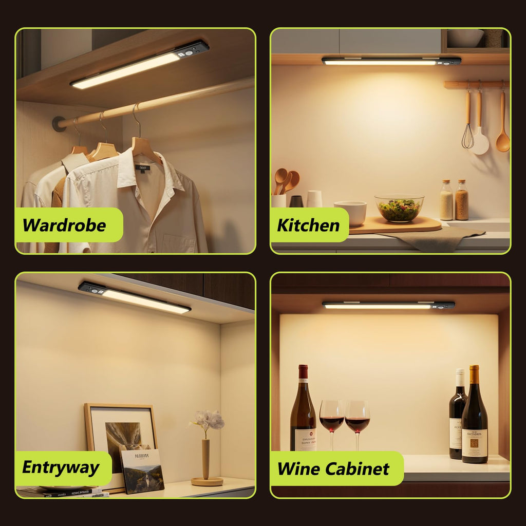 10" Wireless Under Cabinet Lights with Digital Display