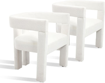 Modern Dining Chair Set of 2 / Living Room Chairs, Fabric Armchair