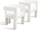 Modern Dining Chair Set of 2 / Living Room Chairs, Fabric Armchair