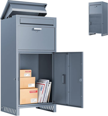 Outdoor Package Delivery Box, Extra Large Parcel Drop Box with Combination Lock
