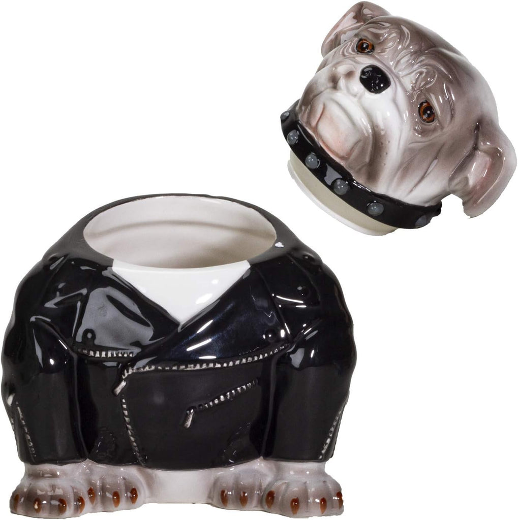 Rocker Bulldog Ceramic Cookie Jar