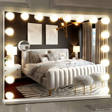 Hollywood Vanity Vanity, Makeup Mirror with 18 Dimmable LED Bulbs