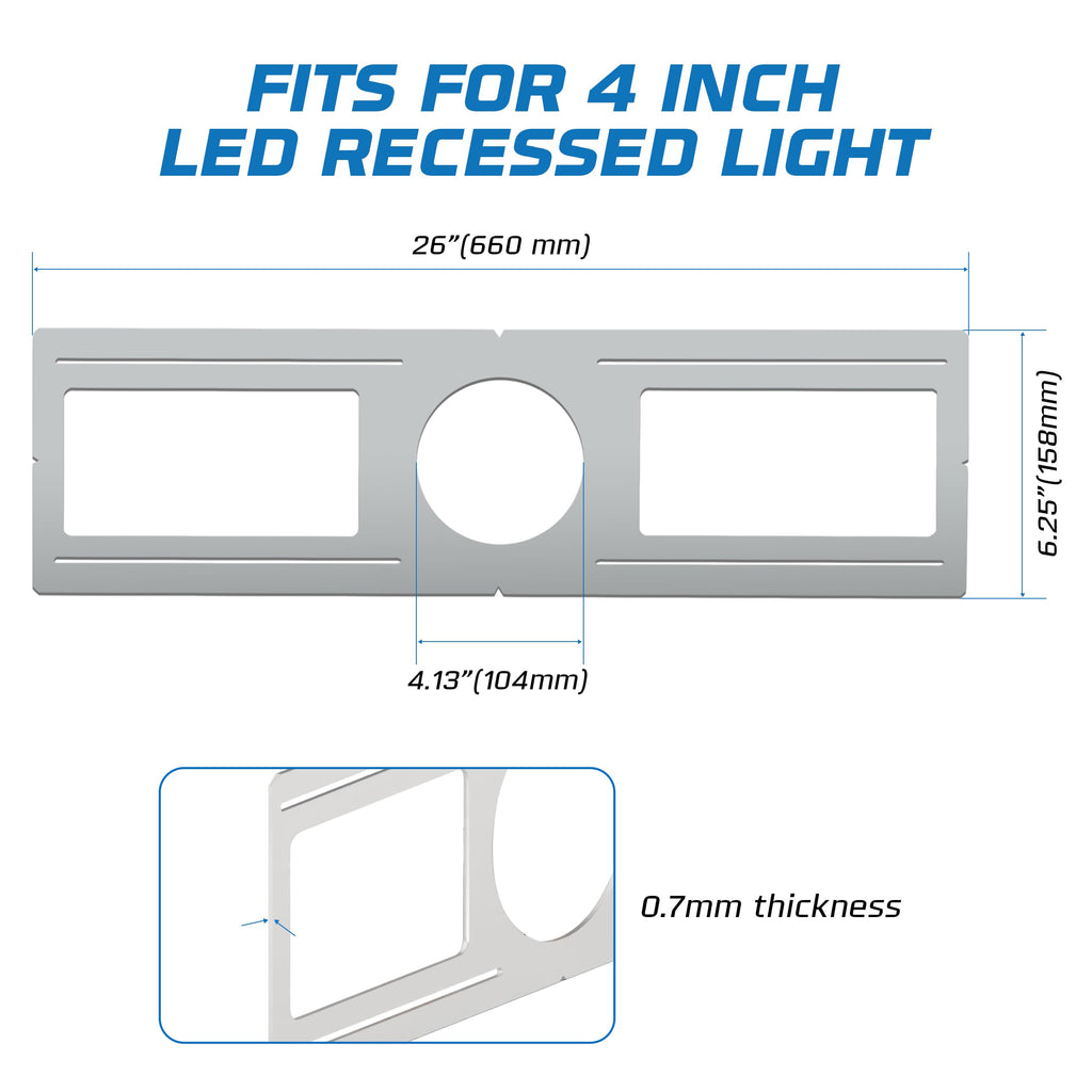 48 Pack 4 Inch LED Downlight Rough in Mounting Plates