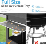 6-Burner Propane Gas Grill with Side Burner, 65,800 BTU BBQ Grill with Porcelain-Enameled Cast Iron Grates, 665 Sq. In. Cooking Area for Patio, Backyard, and Camping