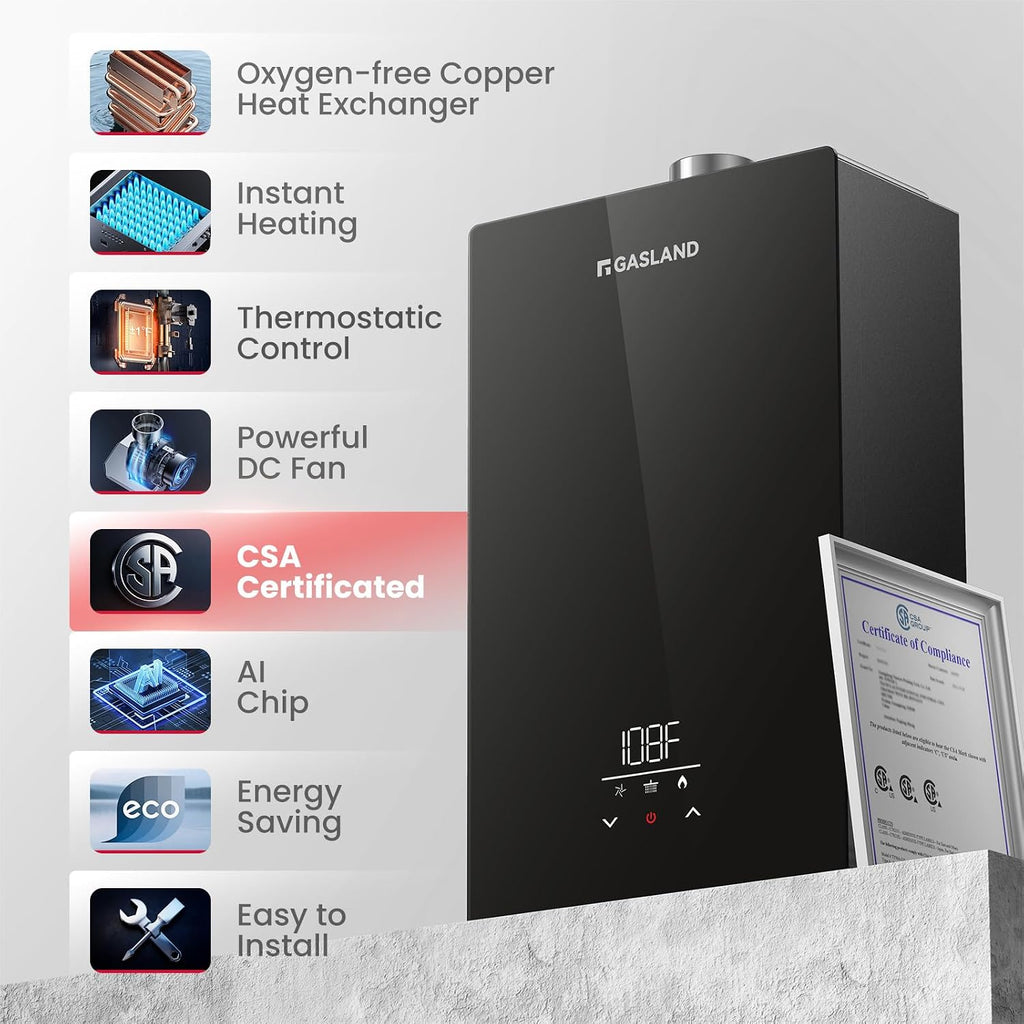 Gasmart E 199, 000 BTU Tankless Water Heater, Up to 7.6 GPM