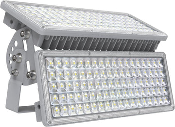 200W LED Flood Light, 28000LM 6500K Daylight Exterior Court Lighting | IP67 Waterproof & Rugged, Flicker-free, 10KV