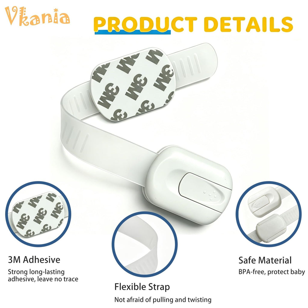 12-Pack Child Safety Cabinet Locks
