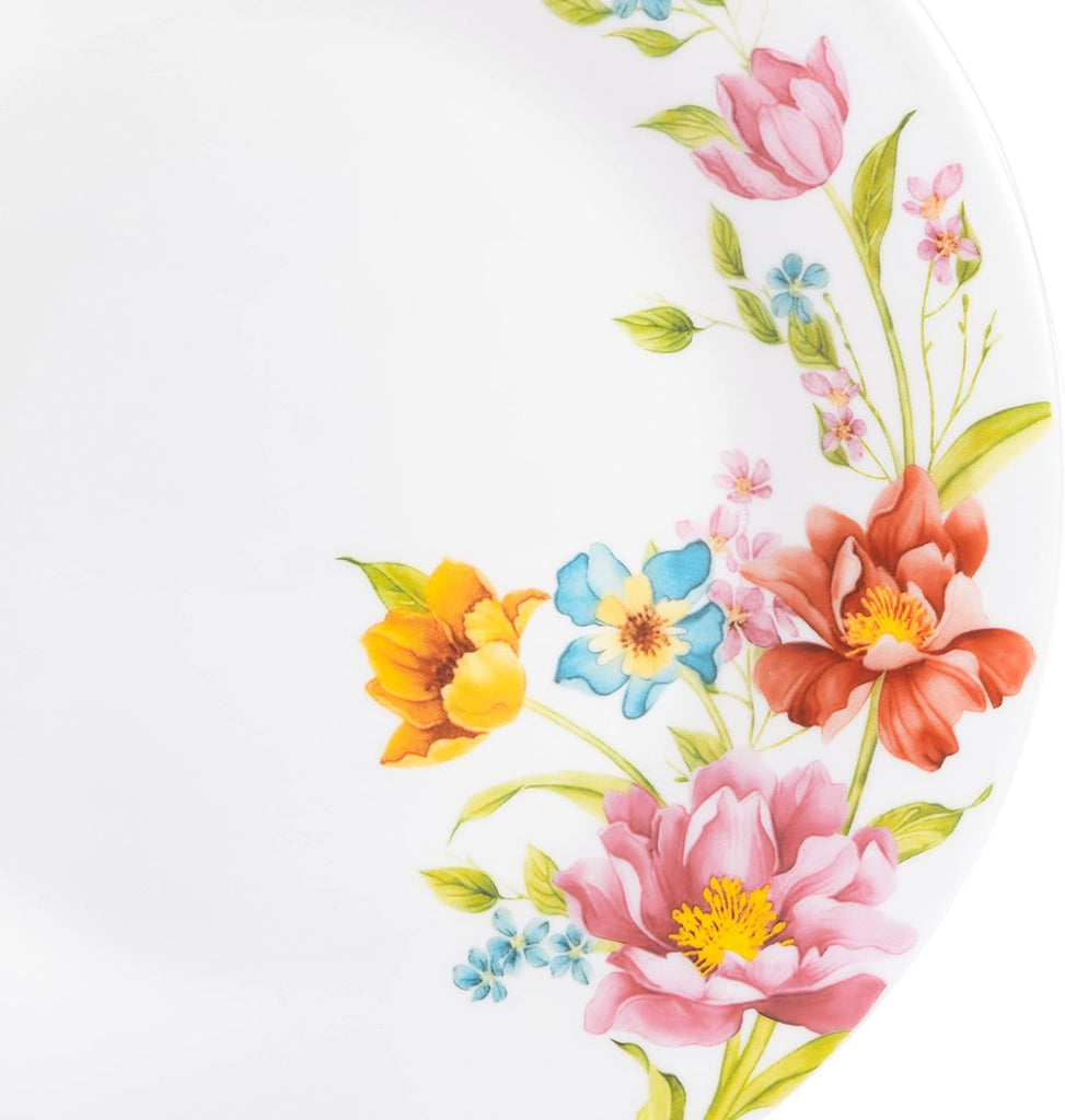 Ultra Break and Chip Resistant 18-Piece Round Dinnerware Set, Service for 6