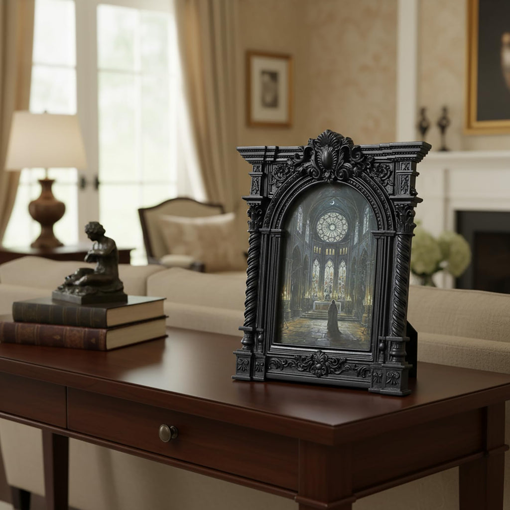 Vintage Picture Frame, Black, 5x7