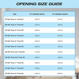 32in x 84in 5-Panel Sliding Glass Barn Door with 6ft Hardware Kit Included, Easy Assembly with Pre-D
