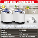 2 Person Infrared Sauna Box for Home, Portable Steam Sauna Room with 660nm＆850nm Red Light Therapy Lamp