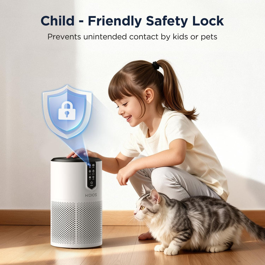 Air Purifiers for Bedroom, H13 HEPA Air Purifiers for Home Pets, 15dB Quiet Air Cleaner for Office, 