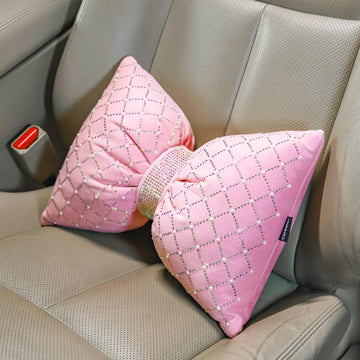 Pink Lumbar Support Pillow Decorative for Accent Chair Car Accessory Women