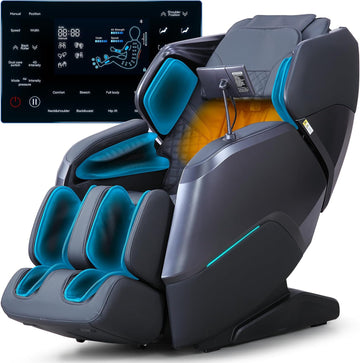 4D+3D Dual Mechanism Massage Chair Full Body, Zero Gravity Massage Chair Recliner with Segmented Dual SL Track, AI