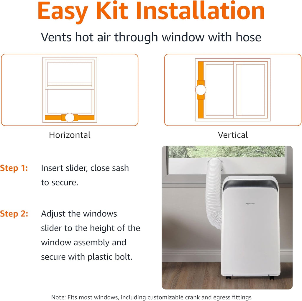 3-In-1 Portable Air Conditioner with Remote, Timer, Sleep Mode, Auto Swing, Dehumidifier