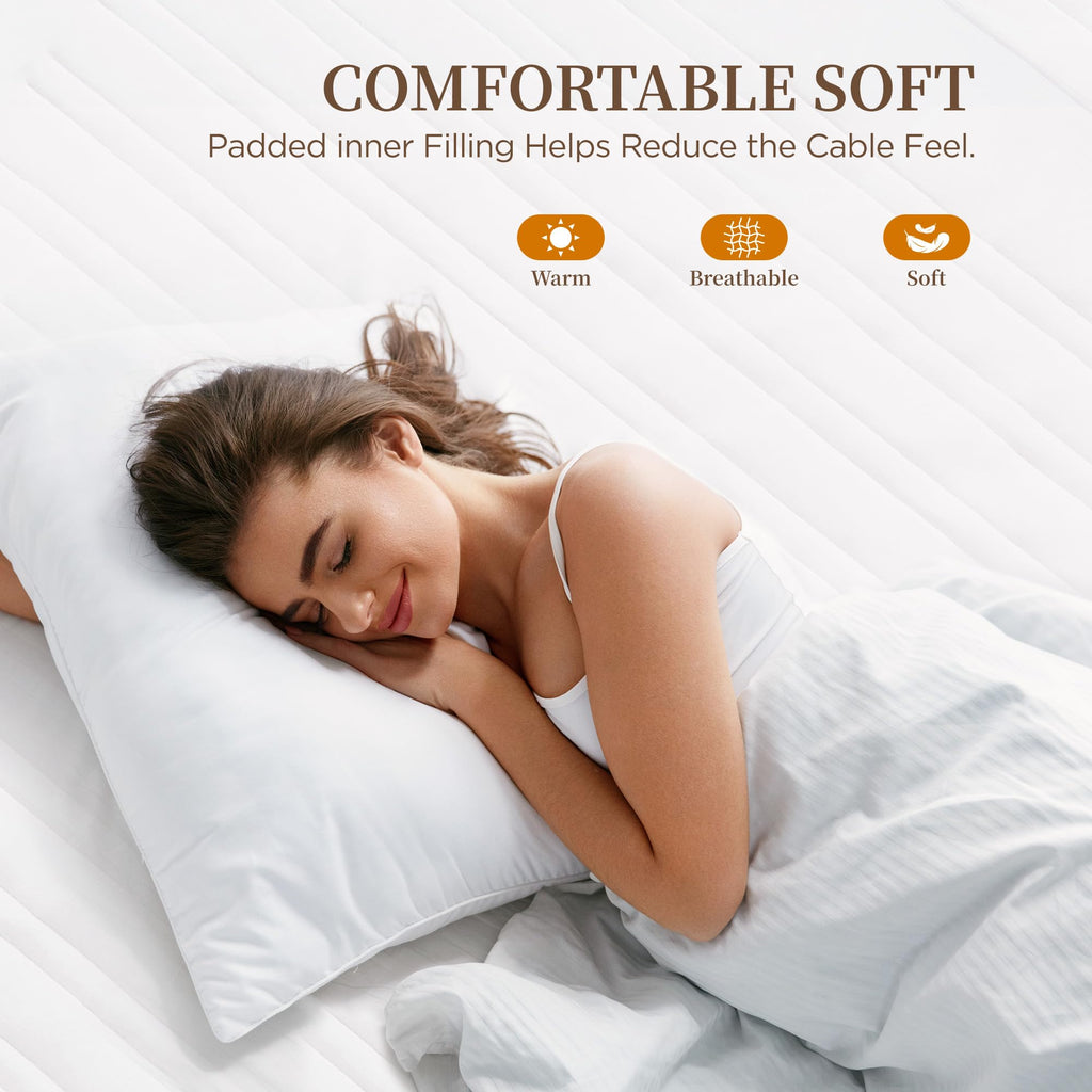 Heated Mattress Pad, Bed Warmer with One Controller