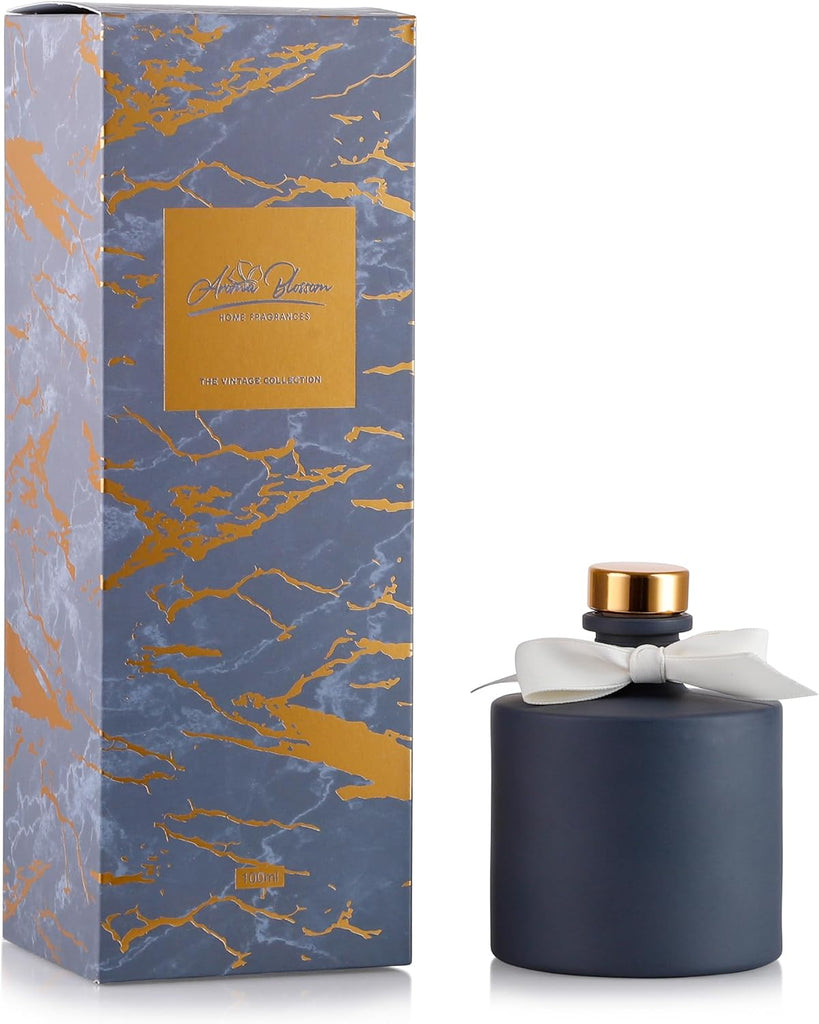 Vintage Collection Home Fragrance Diffuser Set, 100ml, Luxury Marble Design (Stone)