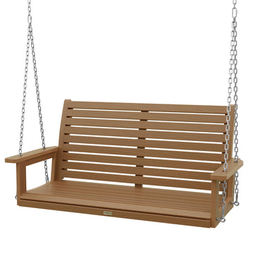 48in/4FT 2 Seater Hanging Porch Swing - Teak