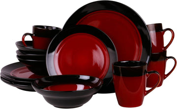 S Tanizia 16 Piece High Gloss Dinnerware Set