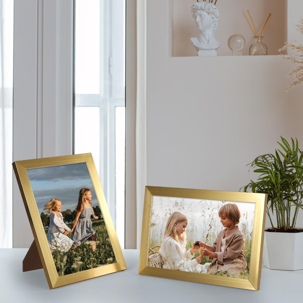18 Packs 4x6 Gold Multi Plastic Picture Frames Set
