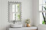 Decorative Mirrors for Wall, 47''x24'' Large Living Room Mirror with Beveled Glass Frame, Rectangle Accent Mirror