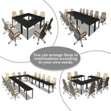 Conference Tables 23ft Office Computer Desk for Meeting Room Study Writing Printer Podcast Table for 24 People Modern