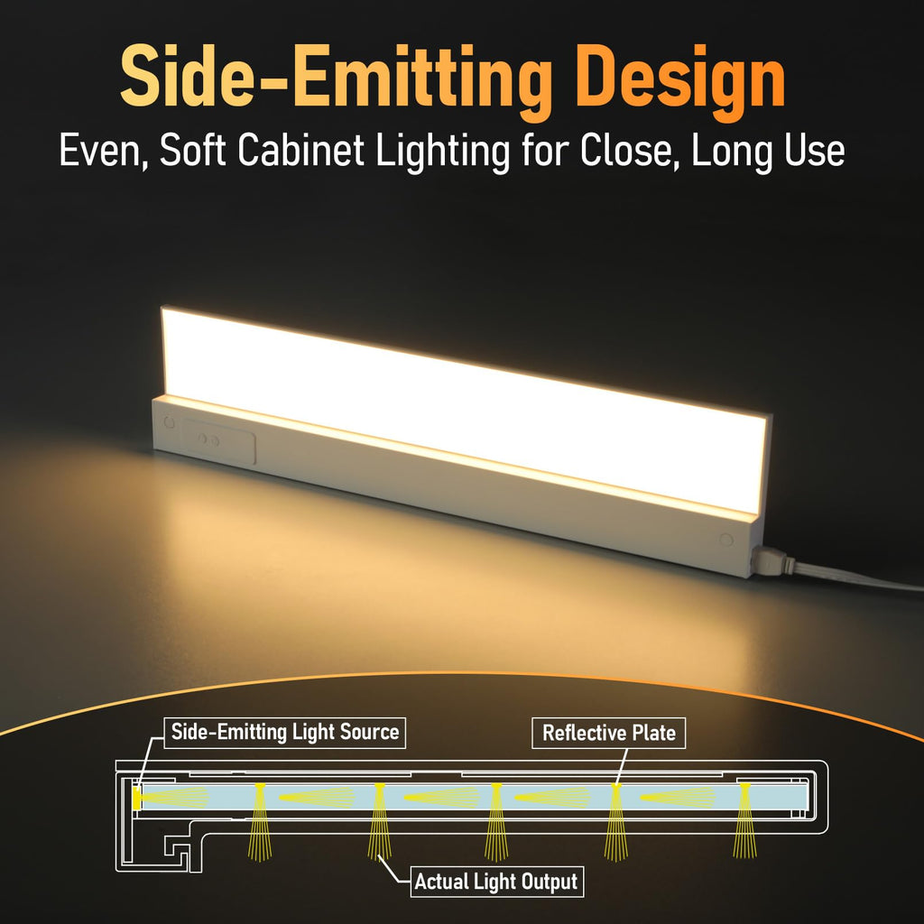 Ultra-Slim LED Under Cabinet Lighting Fits 24" Cabinets