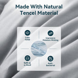 Queen Down Comforter, Luxurious All-Season Duvet Insert with noiseless Skin-Friendly Tencel Blend Co