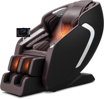 Massage Chair, 4D Full Body Zero Gravity Recliner with SL Track, Yoga Stretch, AI Voice Control, Heat, Foot Roller