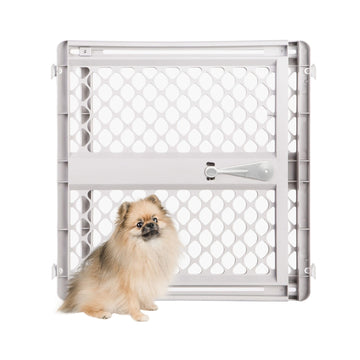Universal Pet Gate: 26" - 42" Wide Dog Gate for Doorways with Pressure Fit or Swinging Door Hardware Mounting Types