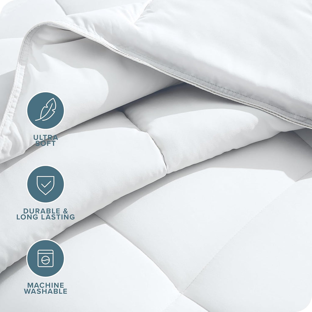 Duvet Insert Comforter - King/California King - Goose Down Alternative - Ultra-Soft - Premium 1800 Series