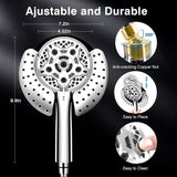Shower Head with Handheld High Pressure: INAVAMZ Hand Held Shower Head & Rain Shower Head 2-IN-1 Shower Head with 59"