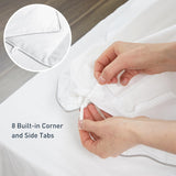 Comforter Duvet Insert Queen White Down Alternative Filling Cotton Shell All Season Hypoallergenic W
