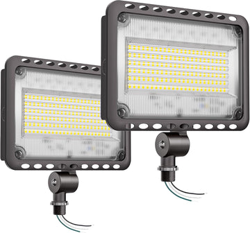 120W LED Flood Lights Outdoor, IP65 Waterproof Exterior Security Wall Lights with 180°Knuckle, 16800LM 120V Outside