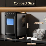 Ice Maker, Portable Ice Machine with Self-Cleaning Function, 8 Cubes in 6 Mins Fast Countertop Ice Making, Compact