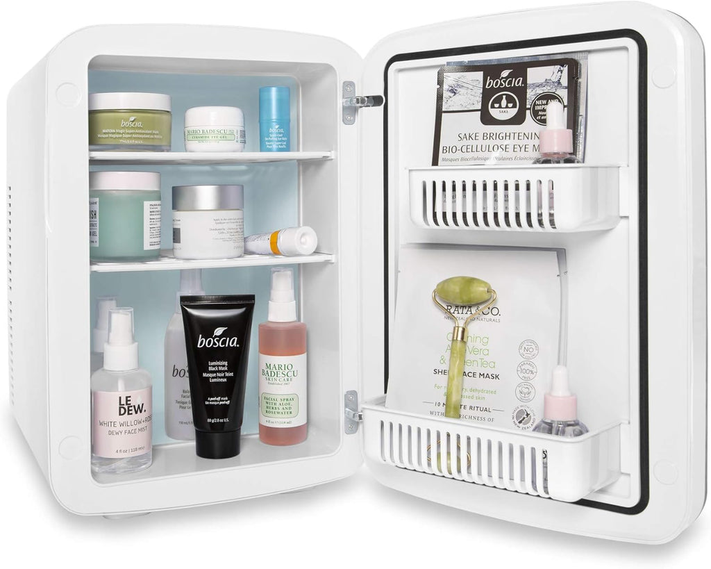 Vibe Mini Fridge for Bedroom - With Cool Front Magnetic Whiteboard - 15L Portable Small Refrigerator for Travel, Car &