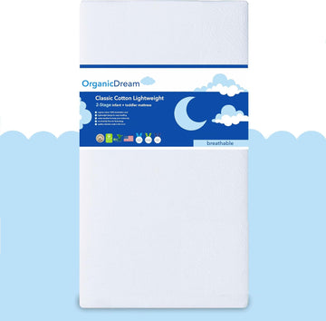 Crib Mattress + Toddler Bed - 100% Breathable Proven to Reduce Suffocation Risk, Hypoallergenic, GREENGUARD Certified