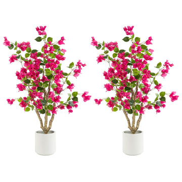 3ft 2-Pack Artificial Bougainvillea Trees