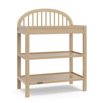 Changing Table with Water-Resistant Changing Pad, Driftwood | GREENGUARD Gold Certified Nursery Changing