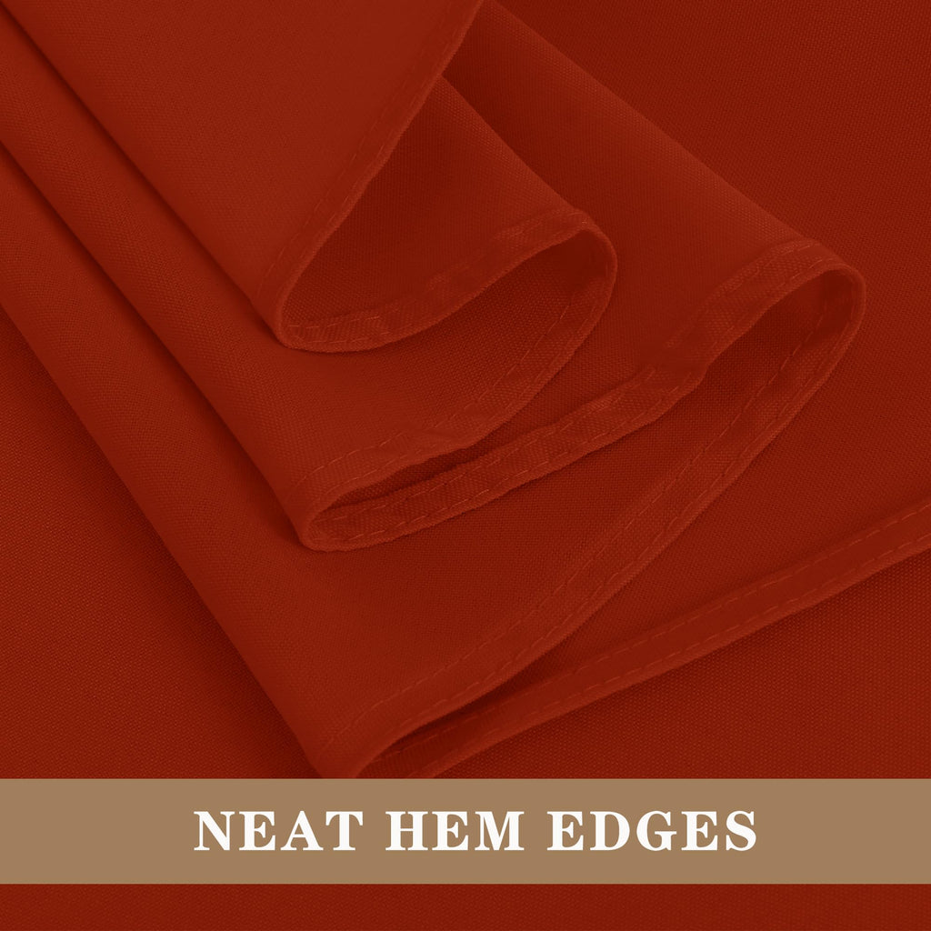 6 Pack Rust Tablecloths 70x120 Inch for 6-8 Ft Rectangle Tables