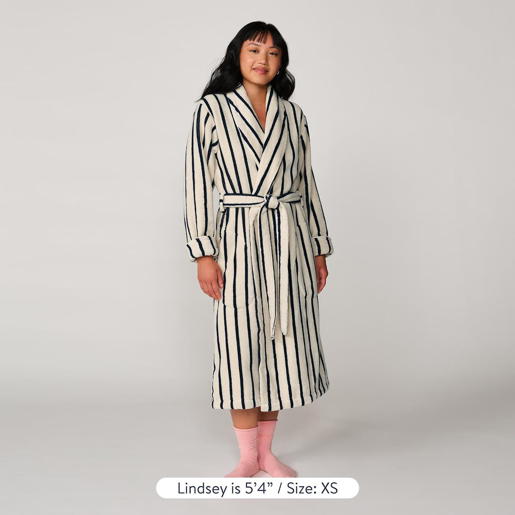 Luxury Cotton Bath Robe, OEKO-TEX Certified, Plush & Machine Washable - Premium Turkish Plush Robes