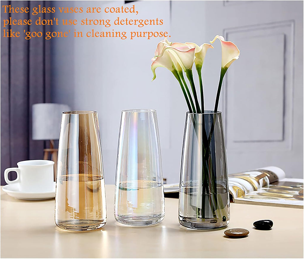 Modern Glass Vase Crystal Clear Glass Vase