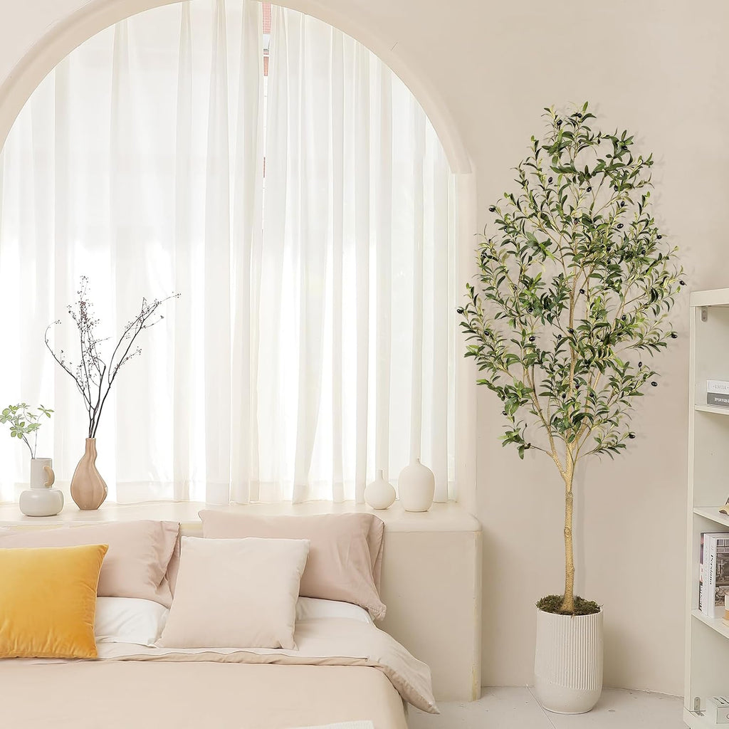 Faux Olive Tree 7ft with Authentic & Realistic Appearance