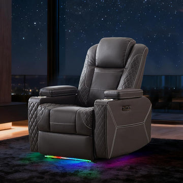 Homer Theater Seating Recliner, Power Recliner Chair with Adjustable Powered Headrest