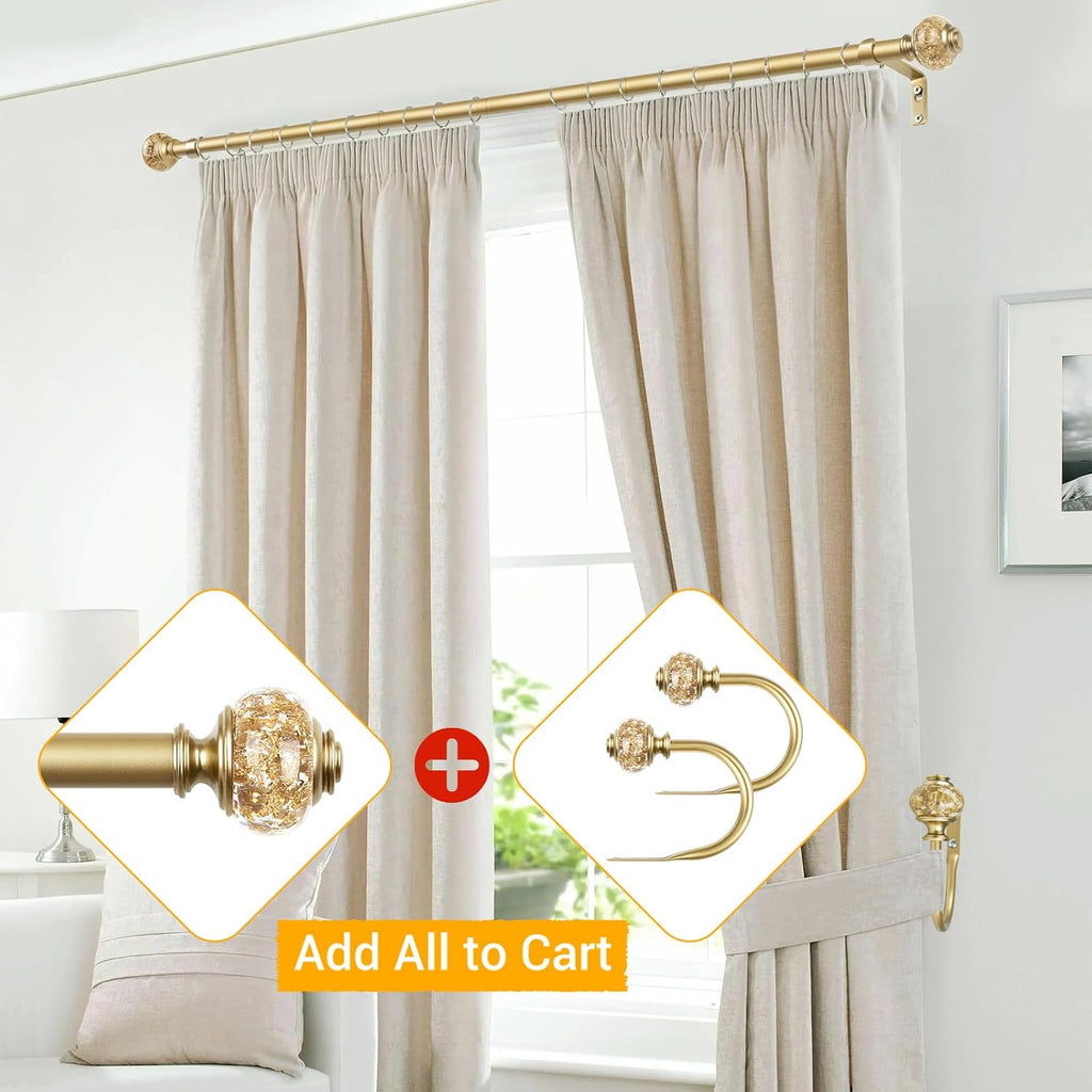 2 Pack Curtain Holdbacks, Decorative Window Drapery Tiebacks (2 Pack/1 Pair), Curtain Tie Back Hooks for Wall with