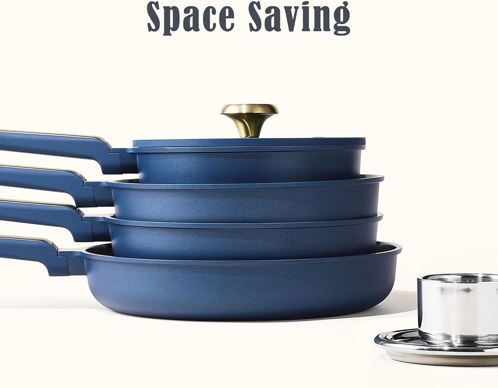 Ceramic Cookwar Set, Pots and Pan Set Non Stick 16 Piece, Cookware Set Kitchen Cooking Set Non Toxic, PFAS PTFE Free