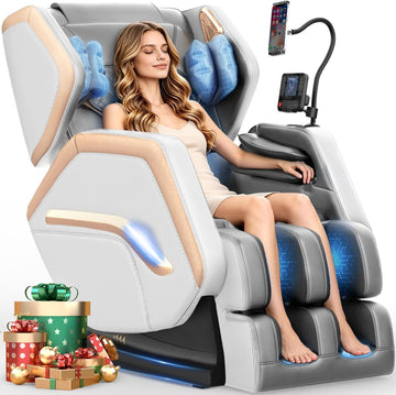 Massage Chair Full Body 14 Fixed Roller Zero Gravity 5 Auto Modes | Zero Gravity Massage Chair with 8 Airbags, Foot