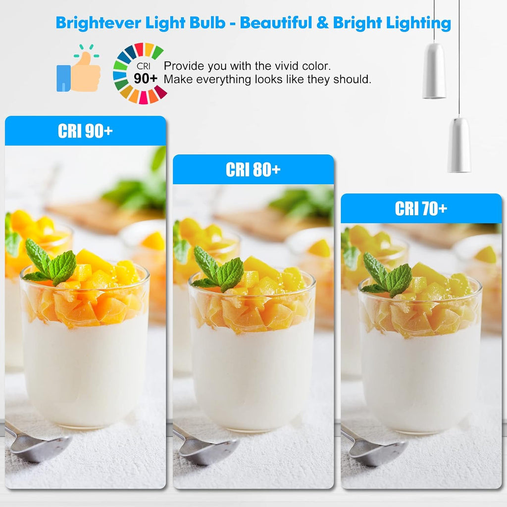 LED Light Bulbs, 100 Watt Equivalent A19, 13W 5000K Daylight White 1500 Lumens Non-Dimmable Bright E26 Edison Medium (4-Pack)