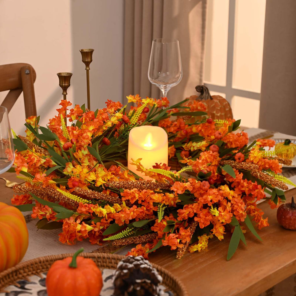 24 Inch Fall Wreaths for Front Door Outside