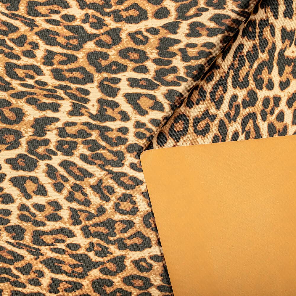 Canvas Waterproof Printed Cheetah Fabric